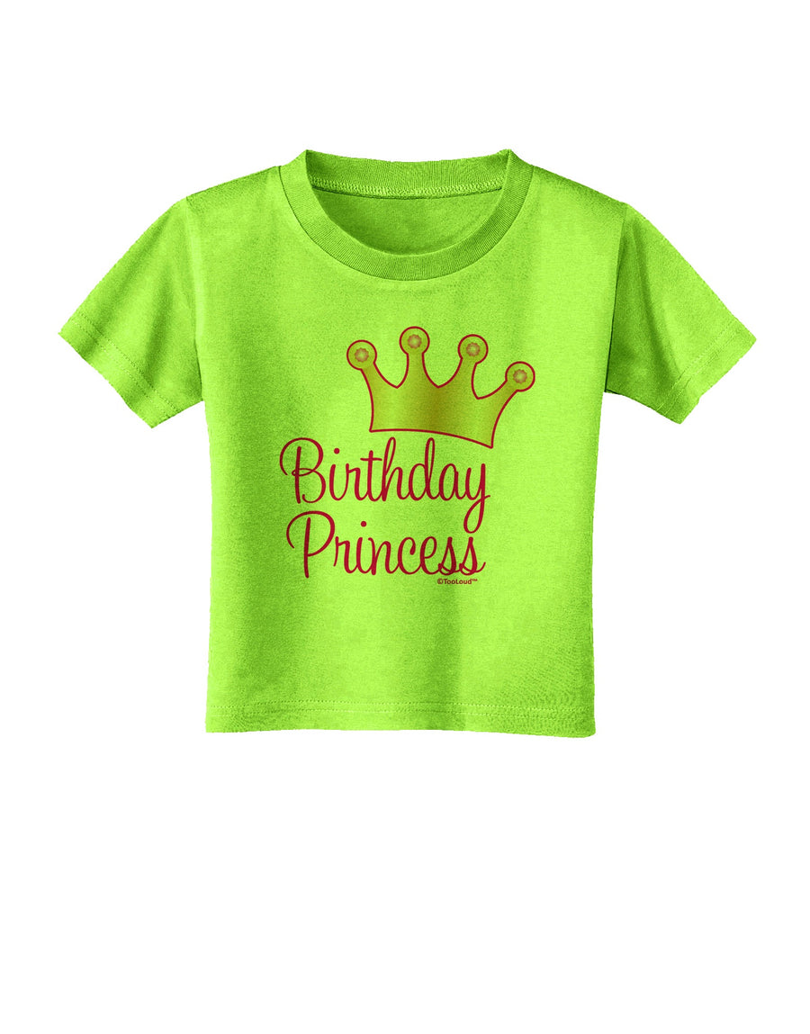 Birthday Princess - Tiara Toddler T-Shirt by TooLoud-Toddler T-Shirt-TooLoud-White-2T-Davson Sales