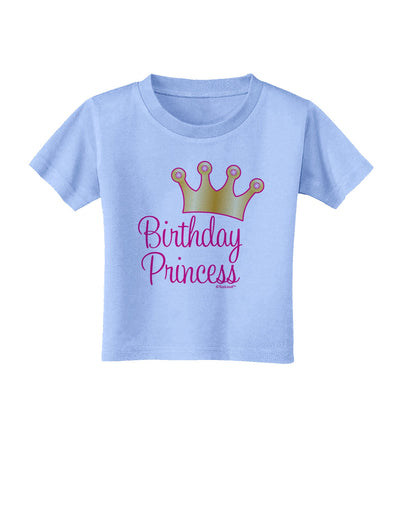 Birthday Princess - Tiara Toddler T-Shirt by TooLoud-Toddler T-Shirt-TooLoud-Aquatic-Blue-2T-Davson Sales