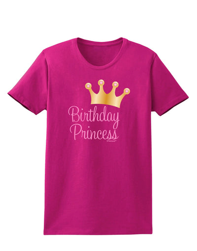 Birthday Princess - Tiara Womens Dark T-Shirt by TooLoud-Womens T-Shirt-TooLoud-Hot-Pink-Small-Davson Sales