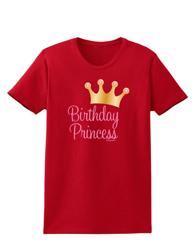 Birthday Princess - Tiara Womens Dark T-Shirt by TooLoud-Womens T-Shirt-TooLoud-Red-X-Small-Davson Sales