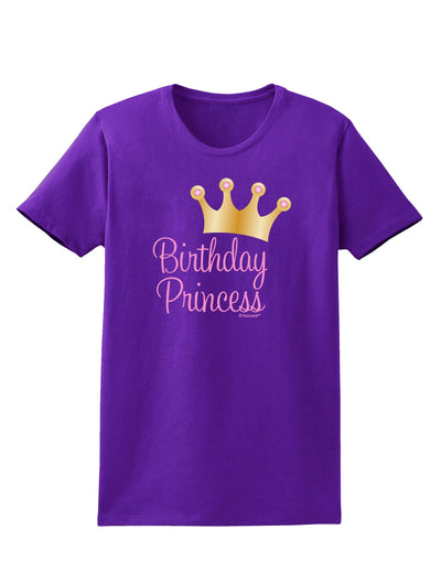 Birthday Princess - Tiara Womens Dark T-Shirt by TooLoud-Womens T-Shirt-TooLoud-Purple-X-Small-Davson Sales