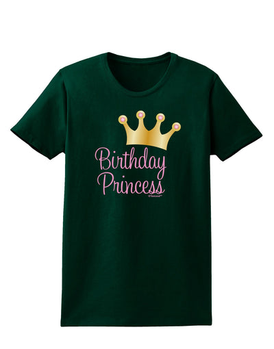 Birthday Princess - Tiara Womens Dark T-Shirt by TooLoud-Womens T-Shirt-TooLoud-Forest-Green-Small-Davson Sales