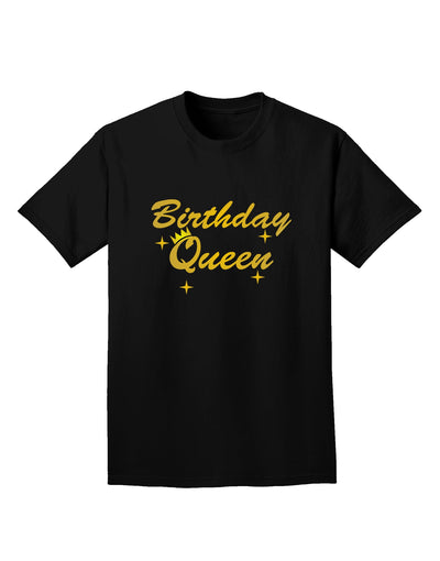 Birthday Queen Text Adult Dark T-Shirt by TooLoud-Mens T-Shirt-TooLoud-Black-Small-Davson Sales