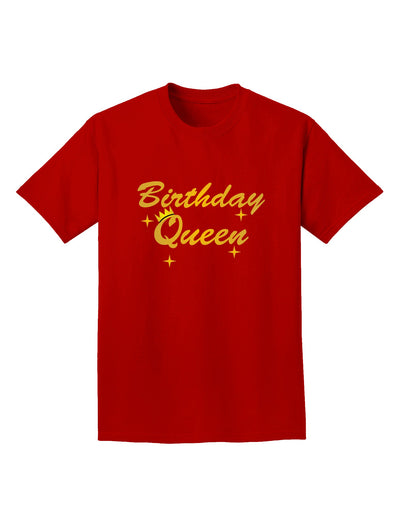 Birthday Queen Text Adult Dark T-Shirt by TooLoud-Mens T-Shirt-TooLoud-Red-Small-Davson Sales