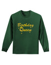 Birthday Queen Text Adult Long Sleeve Dark T-Shirt by TooLoud-TooLoud-Dark-Green-Small-Davson Sales