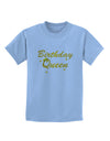 Birthday Queen Text Childrens T-Shirt by TooLoud-TooLoud-Light-Blue-X-Small-Davson Sales