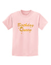 Birthday Queen Text Childrens T-Shirt by TooLoud-TooLoud-PalePink-X-Small-Davson Sales