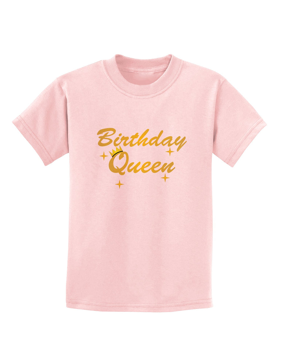 Birthday Queen Text Childrens T-Shirt by TooLoud-TooLoud-White-X-Small-Davson Sales