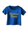 Birthday Queen Text Infant T-Shirt Dark by TooLoud-TooLoud-Royal-Blue-06-Months-Davson Sales