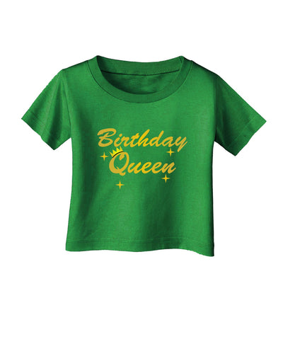 Birthday Queen Text Infant T-Shirt Dark by TooLoud-TooLoud-Clover-Green-06-Months-Davson Sales