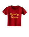 Birthday Queen Text Toddler T-Shirt Dark by TooLoud-Toddler T-Shirt-TooLoud-Red-2T-Davson Sales