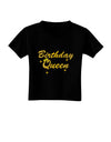 Birthday Queen Text Toddler T-Shirt Dark by TooLoud-Toddler T-Shirt-TooLoud-Black-2T-Davson Sales