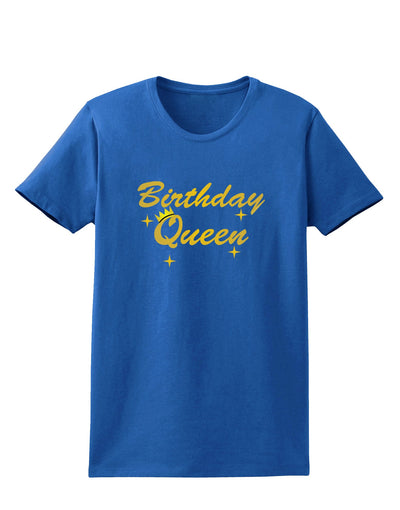 Birthday Queen Text Womens Dark T-Shirt by TooLoud-TooLoud-Royal-Blue-X-Small-Davson Sales