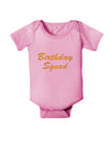 Birthday Squad Text Baby Romper Bodysuit by TooLoud-TooLoud-Pink-06-Months-Davson Sales