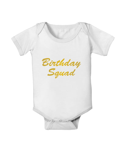 Birthday Squad Text Baby Romper Bodysuit by TooLoud-TooLoud-White-06-Months-Davson Sales