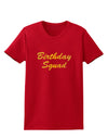 Birthday Squad Text Womens Dark T-Shirt by TooLoud-TooLoud-Red-X-Small-Davson Sales