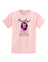 Birthstone Amethyst Childrens T-Shirt-Childrens T-Shirt-TooLoud-PalePink-X-Small-Davson Sales