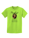 Birthstone Amethyst Childrens T-Shirt-Childrens T-Shirt-TooLoud-Lime-Green-X-Small-Davson Sales