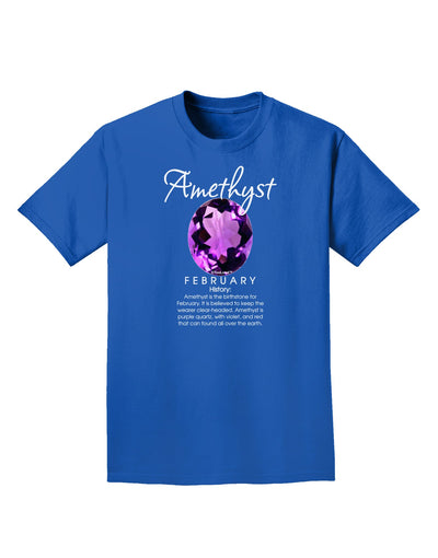 Birthstone Amethyst Dark Adult Dark T-Shirt-Mens T-Shirt-TooLoud-Royal-Blue-Small-Davson Sales