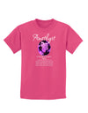 Birthstone Amethyst Dark Childrens Dark T-Shirt-Childrens T-Shirt-TooLoud-Sangria-X-Small-Davson Sales