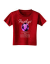 Birthstone Amethyst Dark Toddler T-Shirt Dark-Toddler T-Shirt-TooLoud-Red-2T-Davson Sales