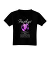 Birthstone Amethyst Dark Toddler T-Shirt Dark-Toddler T-Shirt-TooLoud-Black-2T-Davson Sales