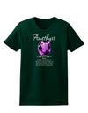 Birthstone Amethyst Dark Womens Dark T-Shirt-TooLoud-Forest-Green-Small-Davson Sales