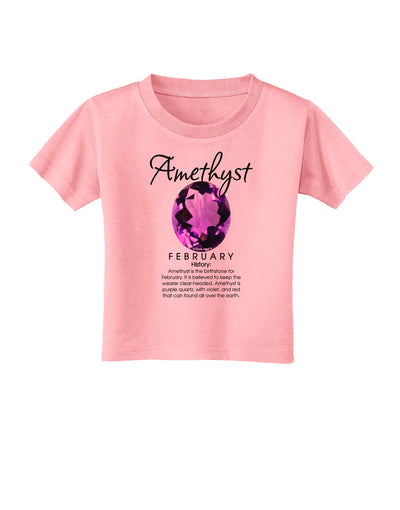 Birthstone Amethyst Toddler T-Shirt-Toddler T-Shirt-TooLoud-Candy-Pink-2T-Davson Sales