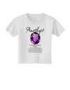 Birthstone Amethyst Toddler T-Shirt-Toddler T-Shirt-TooLoud-White-2T-Davson Sales