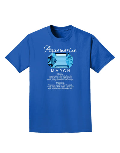 Birthstone Aquamarine Adult Dark T-Shirt-Mens T-Shirt-TooLoud-Royal-Blue-Small-Davson Sales