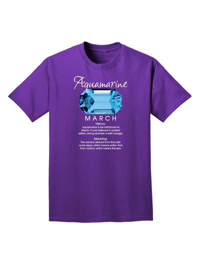 Birthstone Aquamarine Adult Dark T-Shirt-Mens T-Shirt-TooLoud-Purple-Small-Davson Sales