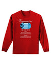 Birthstone Aquamarine Adult Long Sleeve Dark T-Shirt-TooLoud-Red-Small-Davson Sales