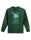 Birthstone Aquamarine Adult Long Sleeve Dark T-Shirt-TooLoud-Dark-Green-Small-Davson Sales