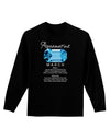 Birthstone Aquamarine Adult Long Sleeve Dark T-Shirt-TooLoud-Black-Small-Davson Sales