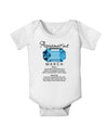 Birthstone Aquamarine Baby Romper Bodysuit-Baby Romper-TooLoud-White-06-Months-Davson Sales