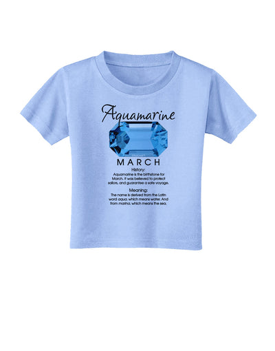 Birthstone Aquamarine Toddler T-Shirt-Toddler T-Shirt-TooLoud-Aquatic-Blue-2T-Davson Sales