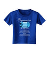 Birthstone Aquamarine Toddler T-Shirt Dark-Toddler T-Shirt-TooLoud-Royal-Blue-2T-Davson Sales