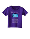 Birthstone Aquamarine Toddler T-Shirt Dark-Toddler T-Shirt-TooLoud-Purple-2T-Davson Sales