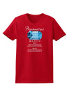 Birthstone Aquamarine Womens Dark T-Shirt-TooLoud-Red-X-Small-Davson Sales