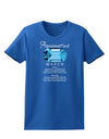 Birthstone Aquamarine Womens Dark T-Shirt-TooLoud-Royal-Blue-X-Small-Davson Sales