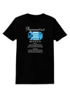 Birthstone Aquamarine Womens Dark T-Shirt-TooLoud-Black-X-Small-Davson Sales