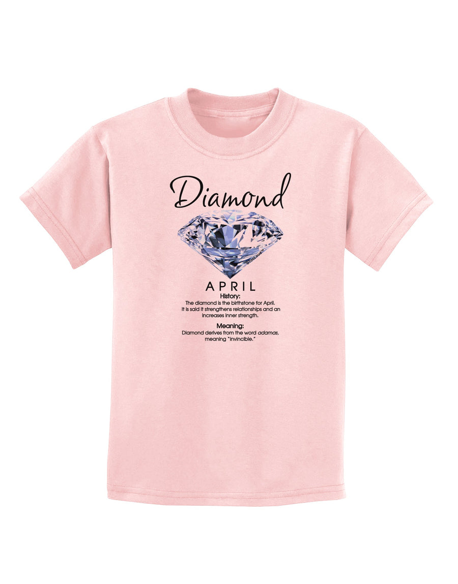 Birthstone Diamond Childrens T-Shirt-Childrens T-Shirt-TooLoud-White-X-Small-Davson Sales