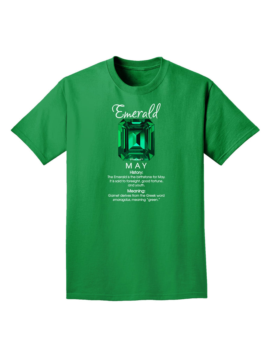 Birthstone Emerald Adult Dark T-Shirt-Mens T-Shirt-TooLoud-Purple-Small-Davson Sales