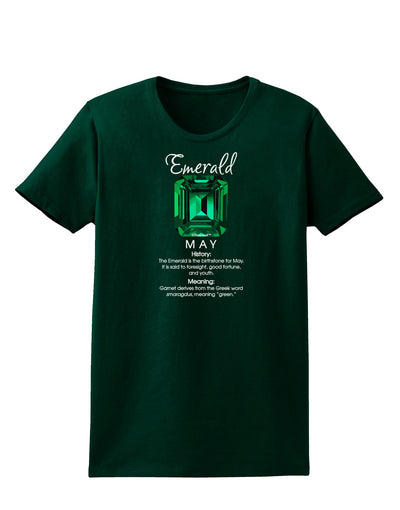 Birthstone Emerald Womens Dark T-Shirt-TooLoud-Forest-Green-Small-Davson Sales