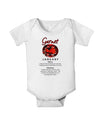 Birthstone Garnet Baby Romper Bodysuit-Baby Romper-TooLoud-White-06-Months-Davson Sales