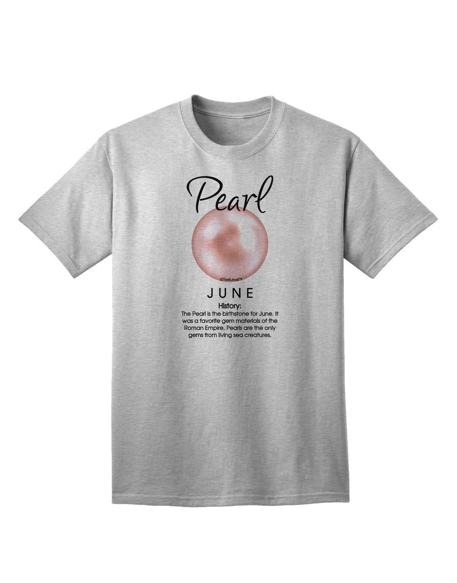 Birthstone Pearl Adult T-Shirt: A Unique Blend of Style and Personalization-Mens T-shirts-TooLoud-White-Small-Davson Sales