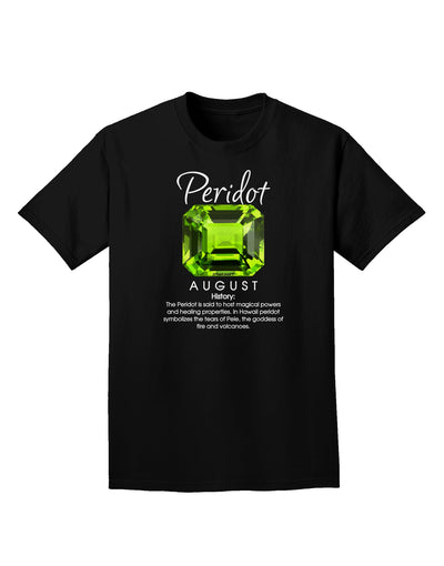 Birthstone Peridot Adult Dark T-Shirt-Mens T-Shirt-TooLoud-Black-Small-Davson Sales