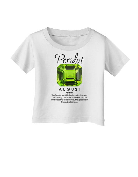 Birthstone Peridot Infant T-Shirt-Infant T-Shirt-TooLoud-White-06-Months-Davson Sales