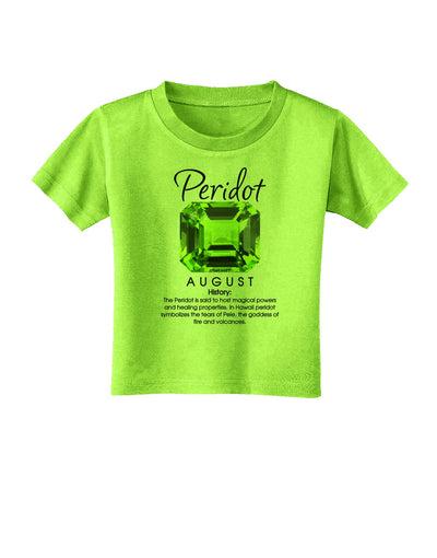 Birthstone Peridot Toddler T-Shirt-Toddler T-Shirt-TooLoud-Lime-Green-2T-Davson Sales