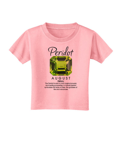 Birthstone Peridot Toddler T-Shirt-Toddler T-Shirt-TooLoud-Candy-Pink-2T-Davson Sales